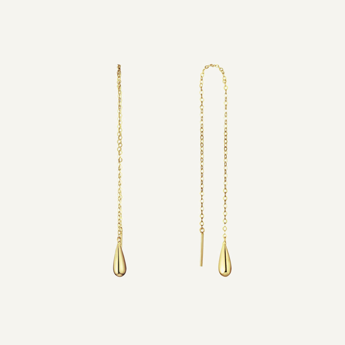 Jackie San Polo Threader Earrings in 14K Yellow Gold