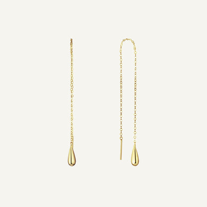 Jackie San Polo Threader Earrings in 14K Yellow Gold