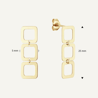 Jackie Laguna Studs in 14K Yellow Gold