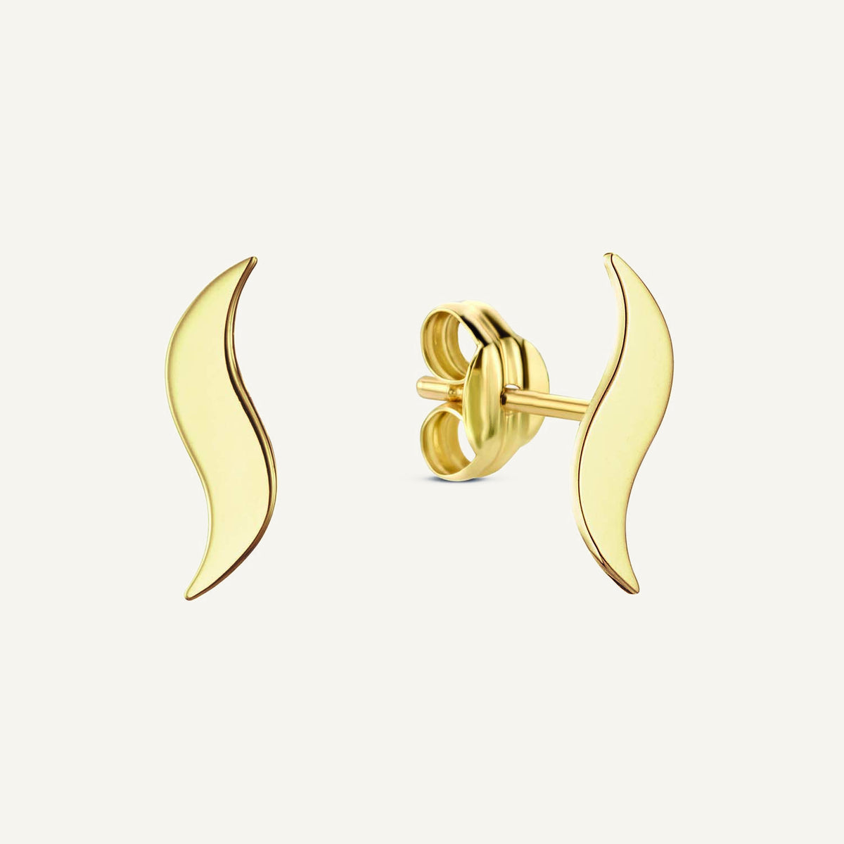 Jackie Masquerade Studs in 14K Yellow Gold