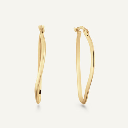 Jackie Antibes Hoops in 14K Yellow Gold