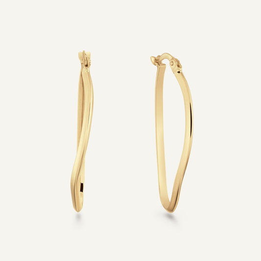 Jackie Antibes Hoops in 14K Yellow Gold