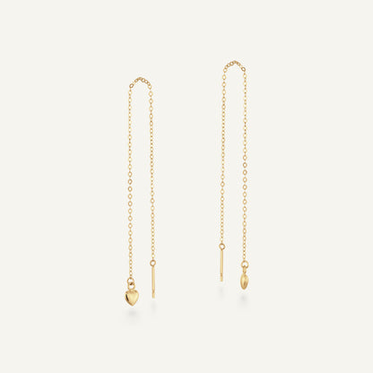 Jackie Amoureuse Threader Earring in 14K Yellow Gold