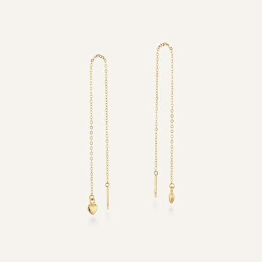 Jackie Amoureuse Threader Earring in 14K Yellow Gold