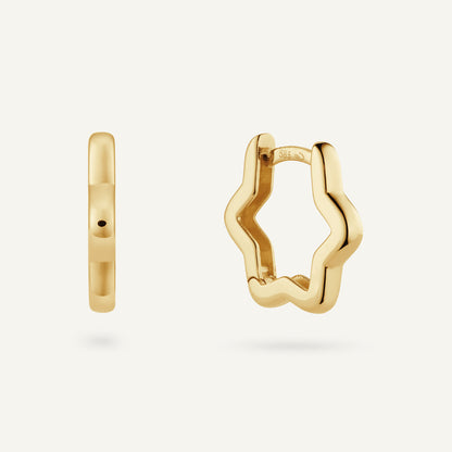 Jackie Apollo Hoops in 14K Yellow Gold