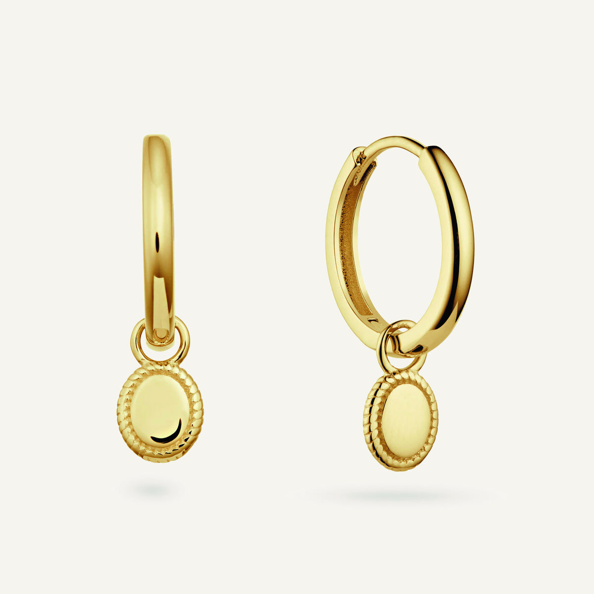 Jackie Amsterdam Hoops in 14K Yellow Gold