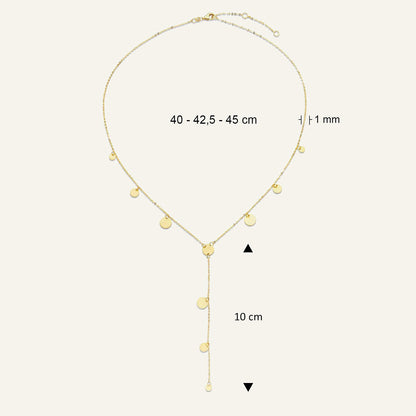 Jackie Amsterdam Dazzle Y-Necklace dimensions
