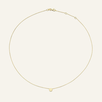 Jackie Amsterdam Plain Circle necklace full chain view