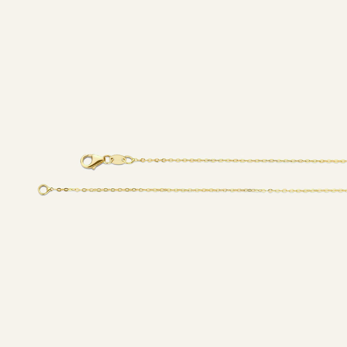 Jackie Amsterdam Plain Heart necklace clasp and extender detail