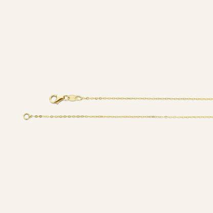 Jackie Amsterdam Plain Heart necklace clasp and extender detail