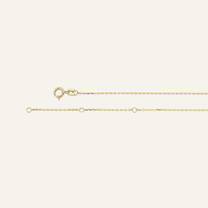 Jackie Amsterdam Circle Silhouette necklace clasp and extender detail