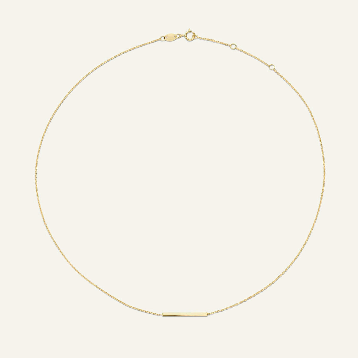 Jackie Amsterdam Bar necklace full chain view