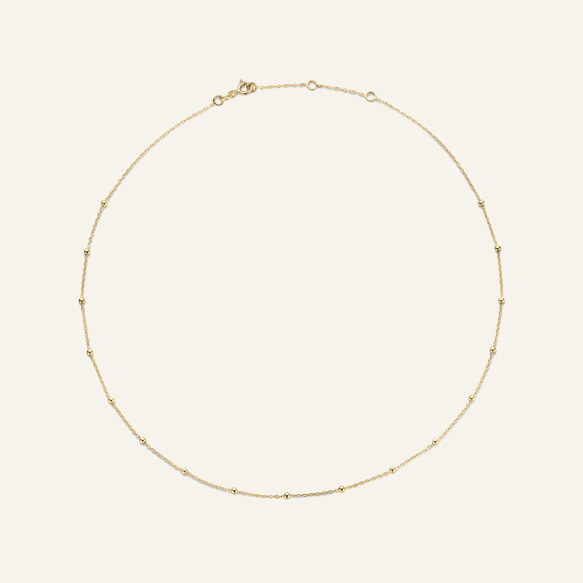 Jackie Amsterdam Dotted necklace full chain view