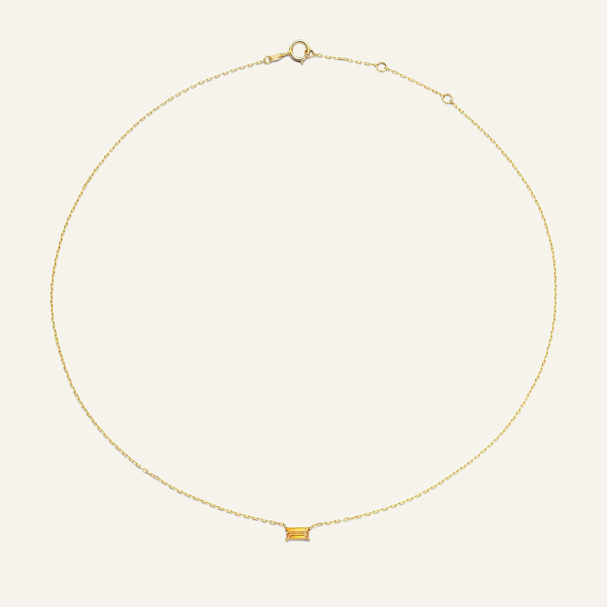 Jackie Amsterdam Medina Citrine necklace full chain view
