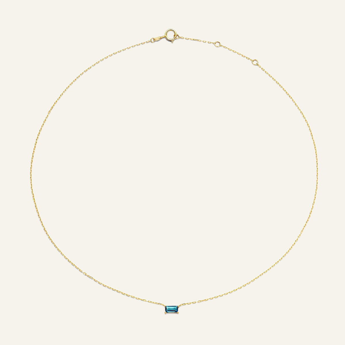 Jackie Amsterdam Medina Topaz necklace full chain view