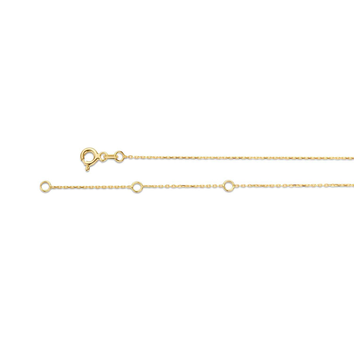 Jackie Double Heart Necklace in 14K Yellow Gold - image 5