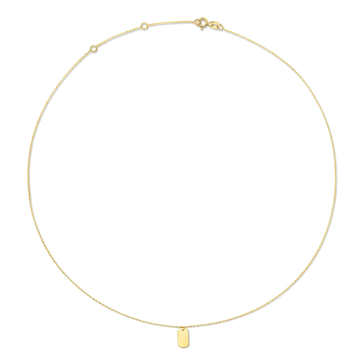 Jackie Initial Necklace in 14K Yellow Gold - image 3