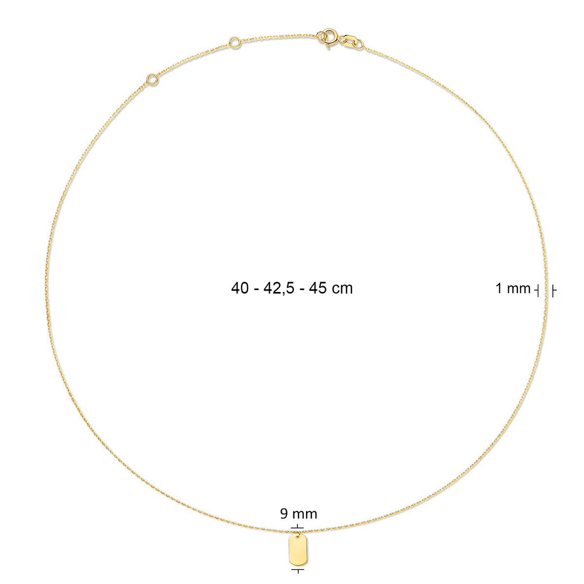 Jackie Initial Necklace in 14K Yellow Gold - image 4