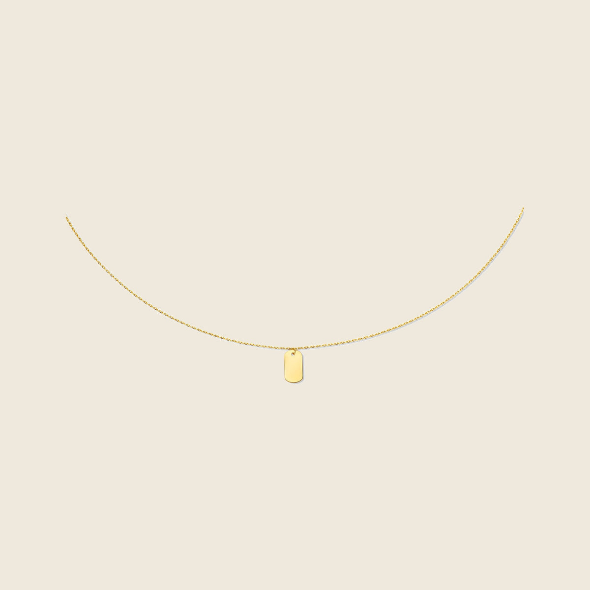 Jackie Initial Necklace in 14K Yellow Gold - image 1