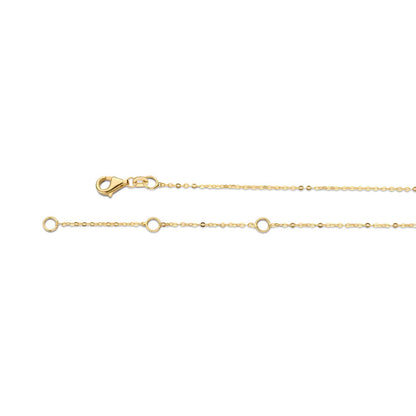 Jackie Sunflower Engraving Necklace in 14K Yellow Gold - image 5