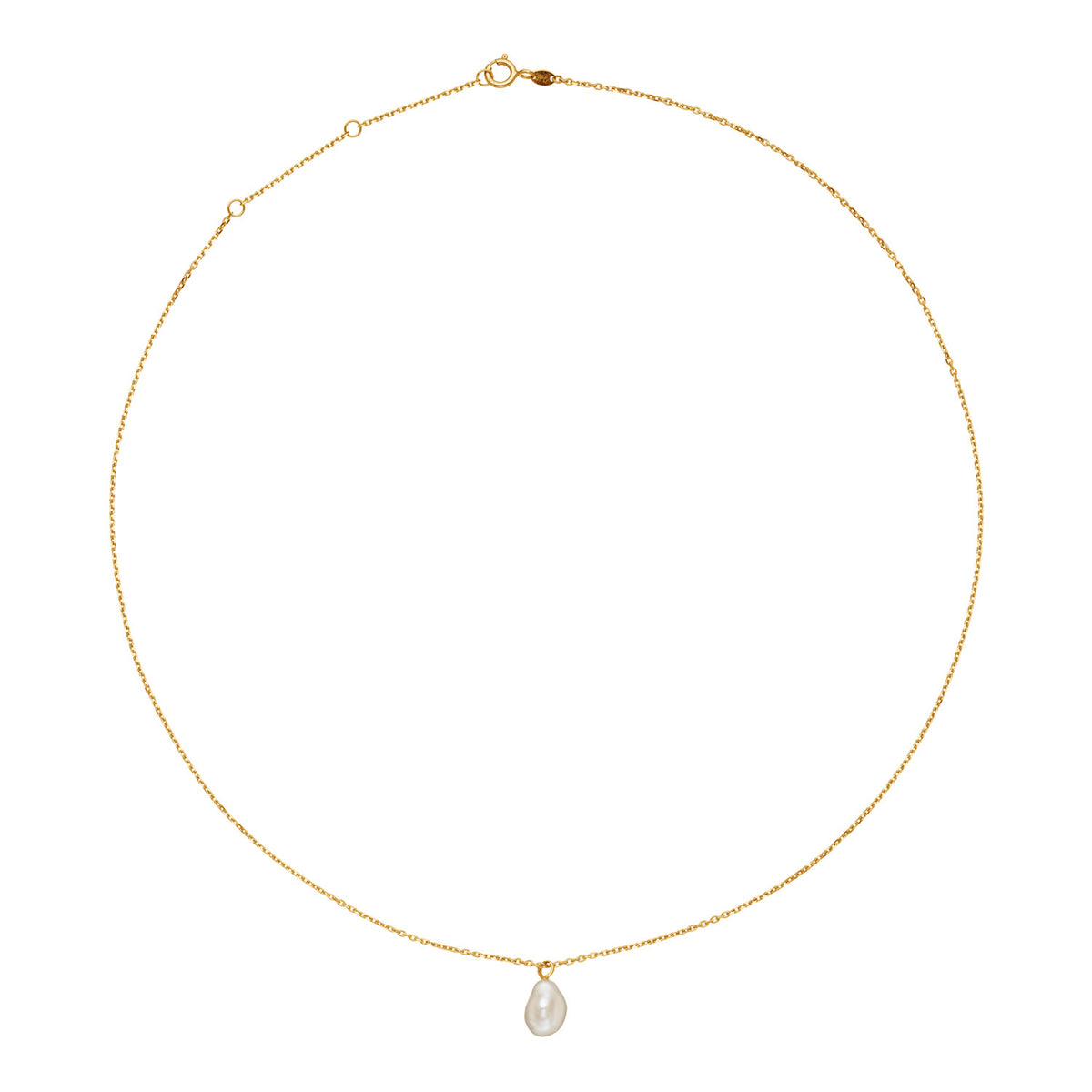 Jackie Pearl of Vermeer Necklace in 14K Yellow Gold - image 3