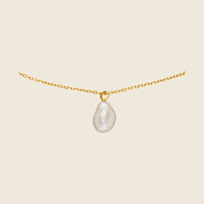 Jackie Pearl of Vermeer Necklace in 14K Yellow Gold - image 1