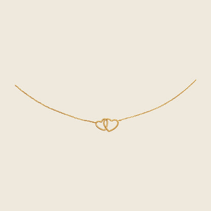 Jackie Connected Love Necklace in 14K Yellow Gold - image 1