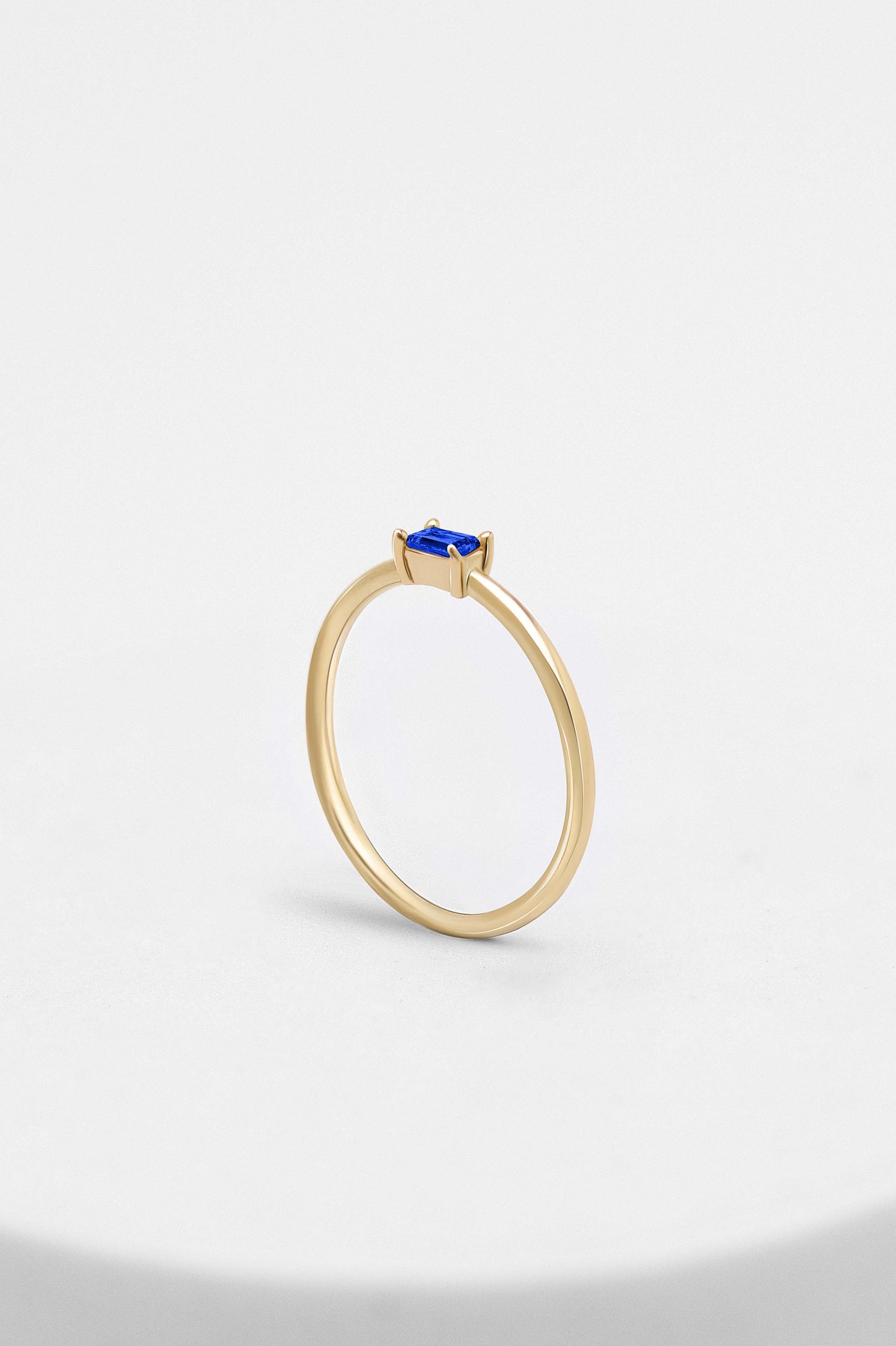 Birthstone Mini Baguette Ring