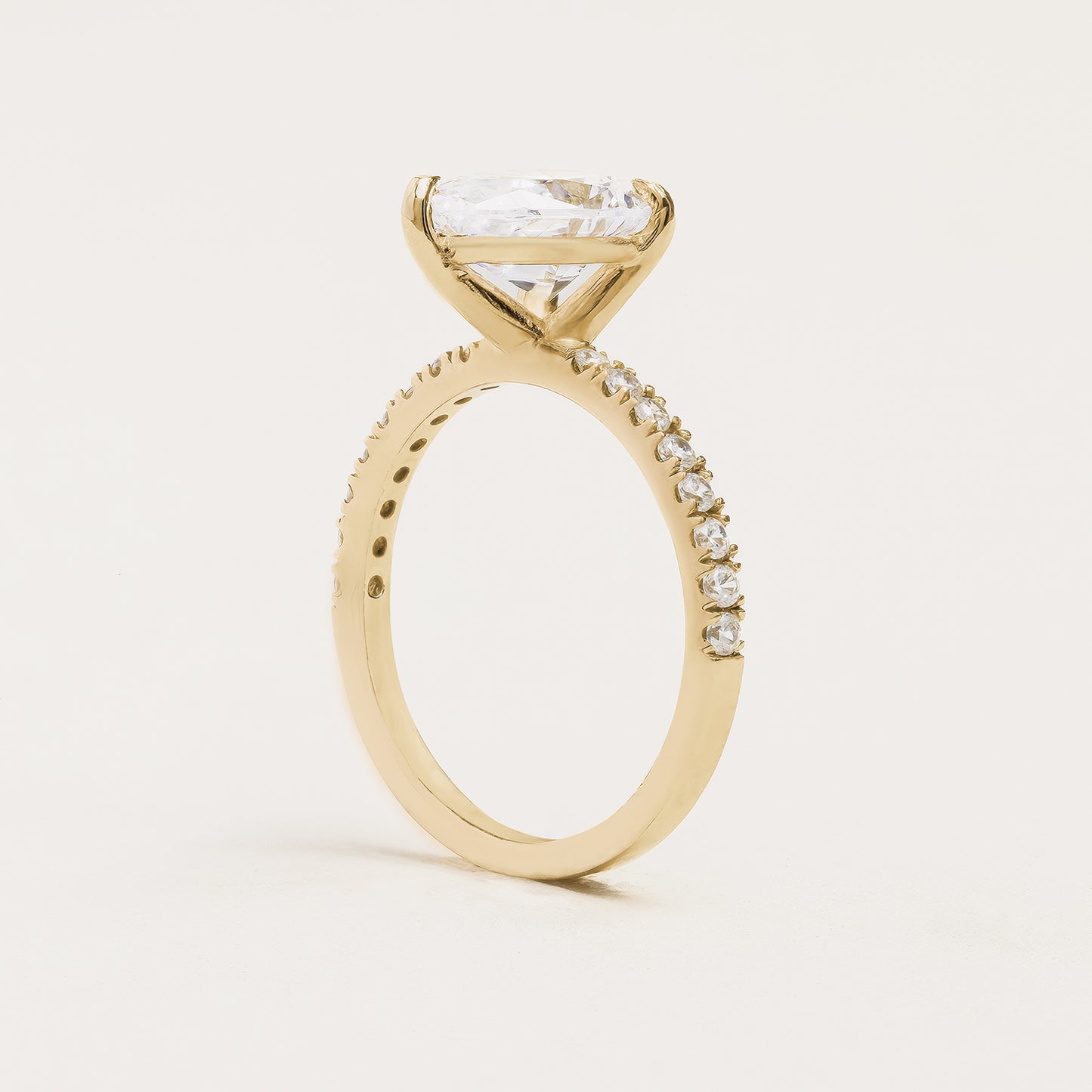 Pear Cut Pavé Engagement Ring