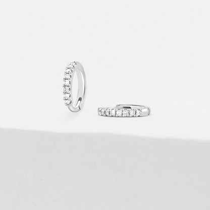 Mini anneaux avec pavé de diamants