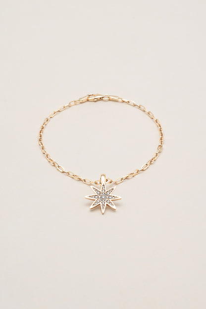 Breloque en forme d'étoile pour bracelets et colliers