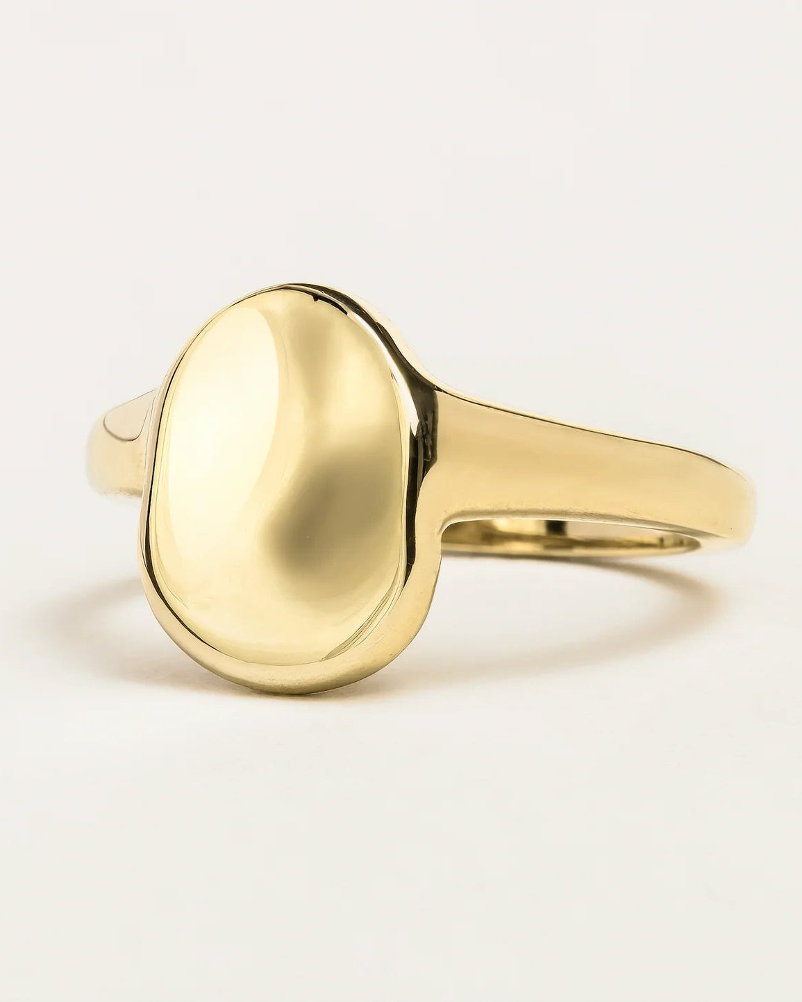 Oval Gold Signet Ring