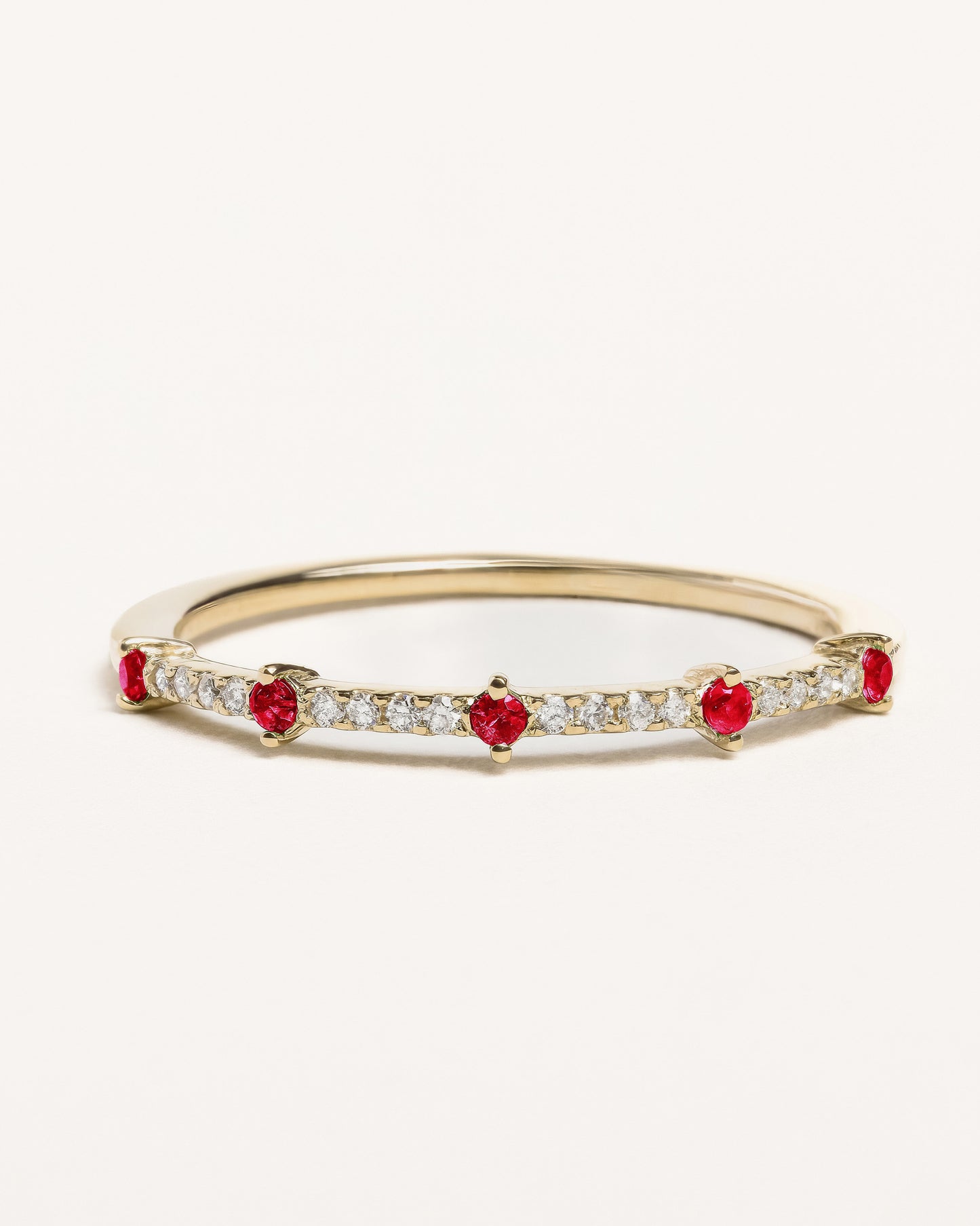 Ruby Mini Half-Eternity Ring