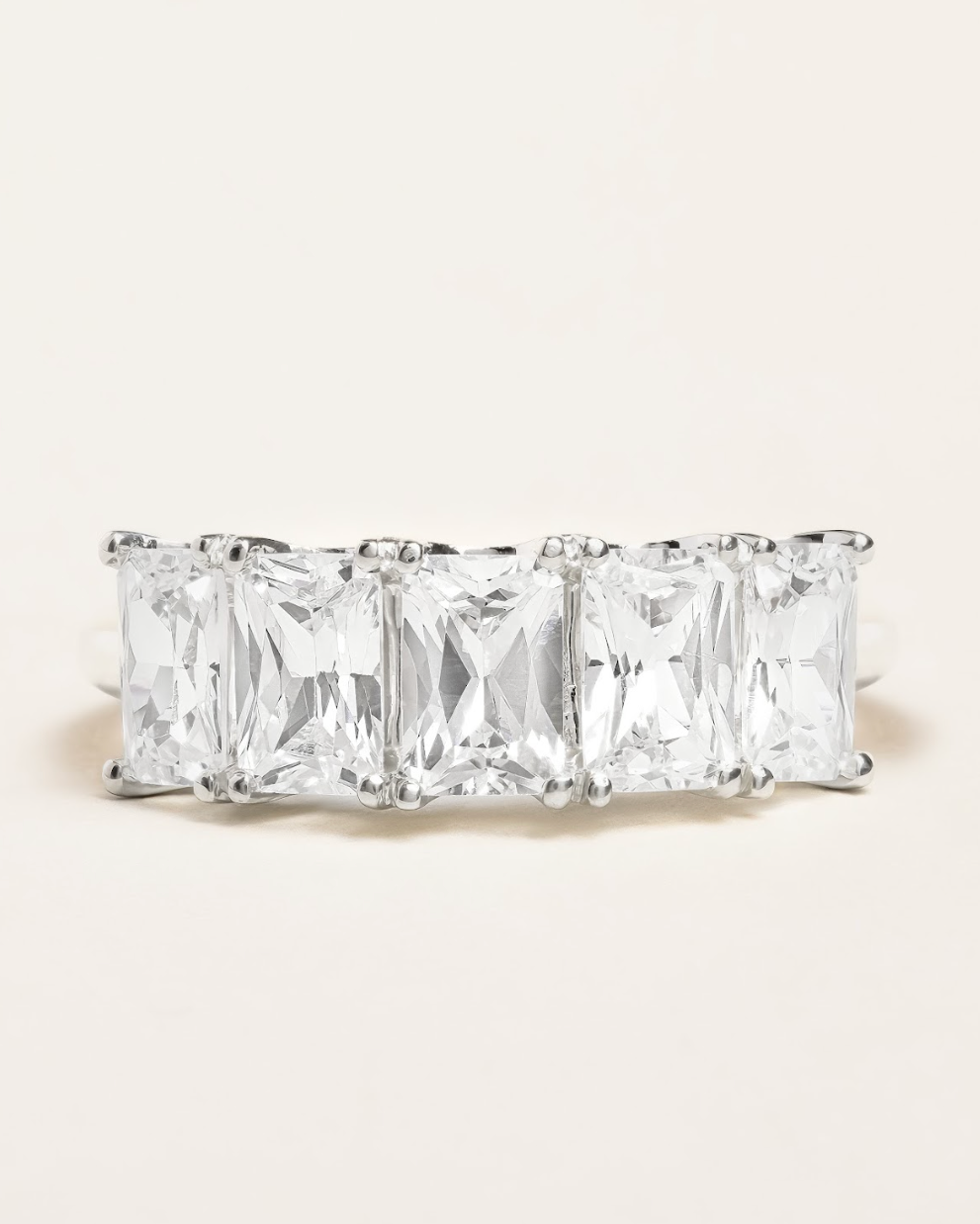5 Stone Radiant Cut Diamond Ring