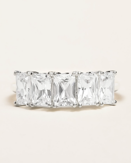 5 Stone Radiant Cut Diamond Ring