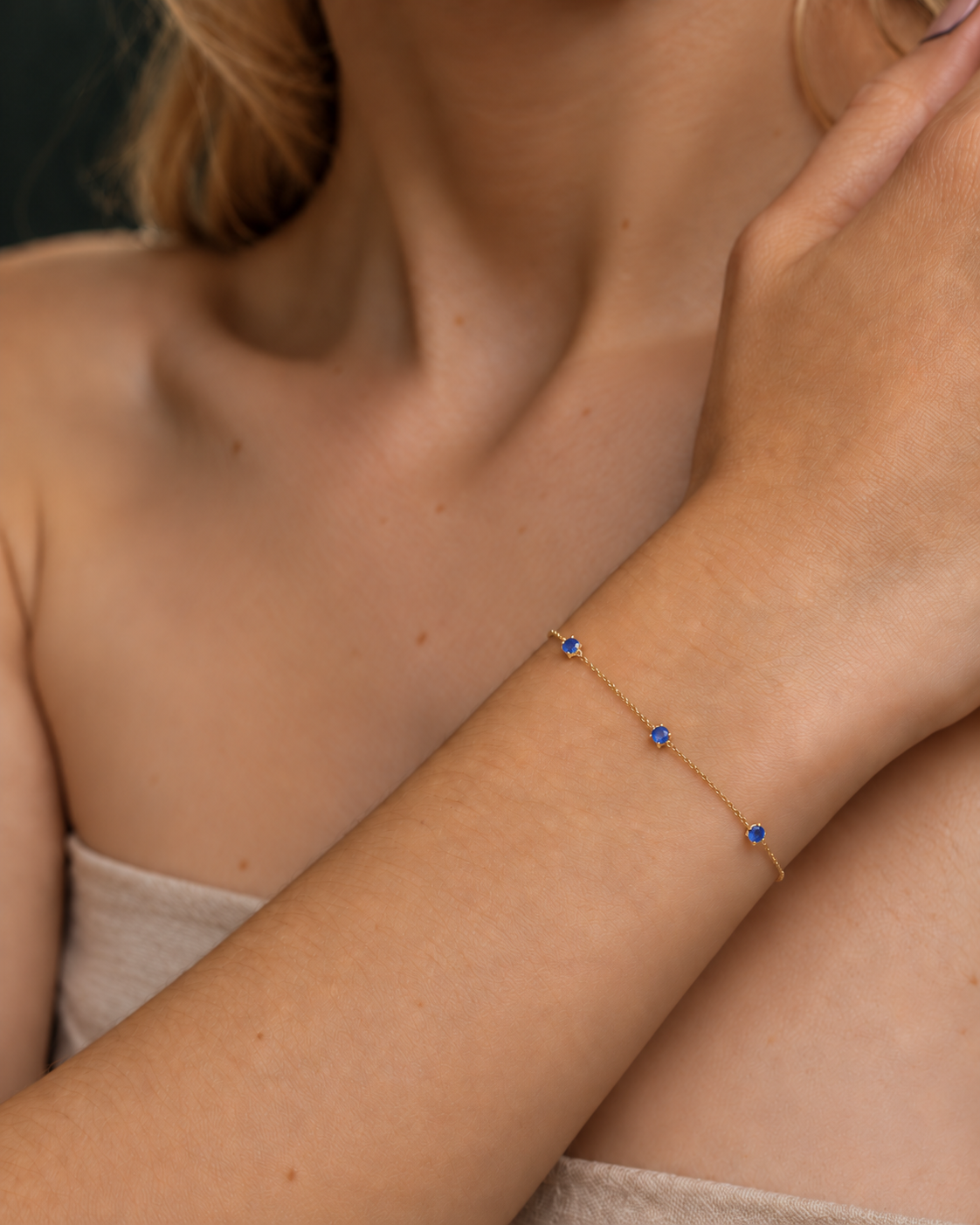 Birthstone Personalized Station Bracelet