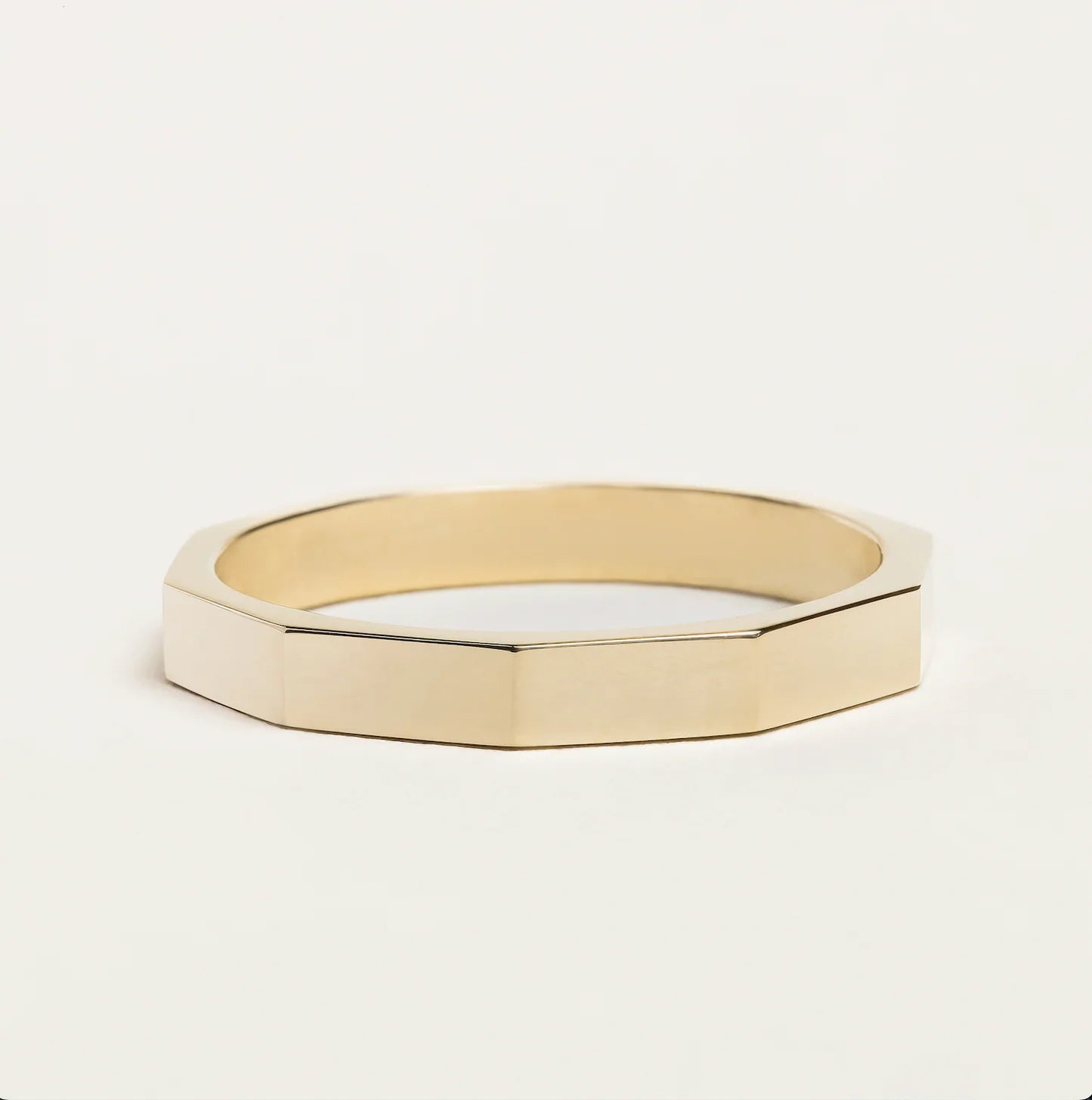 Octagon Gold Ring