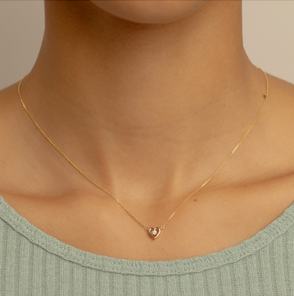 One Love Heart Necklace (Ready-to-ship)