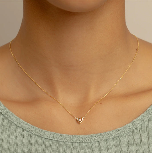 One Love Heart Necklace (Ready-to-ship)