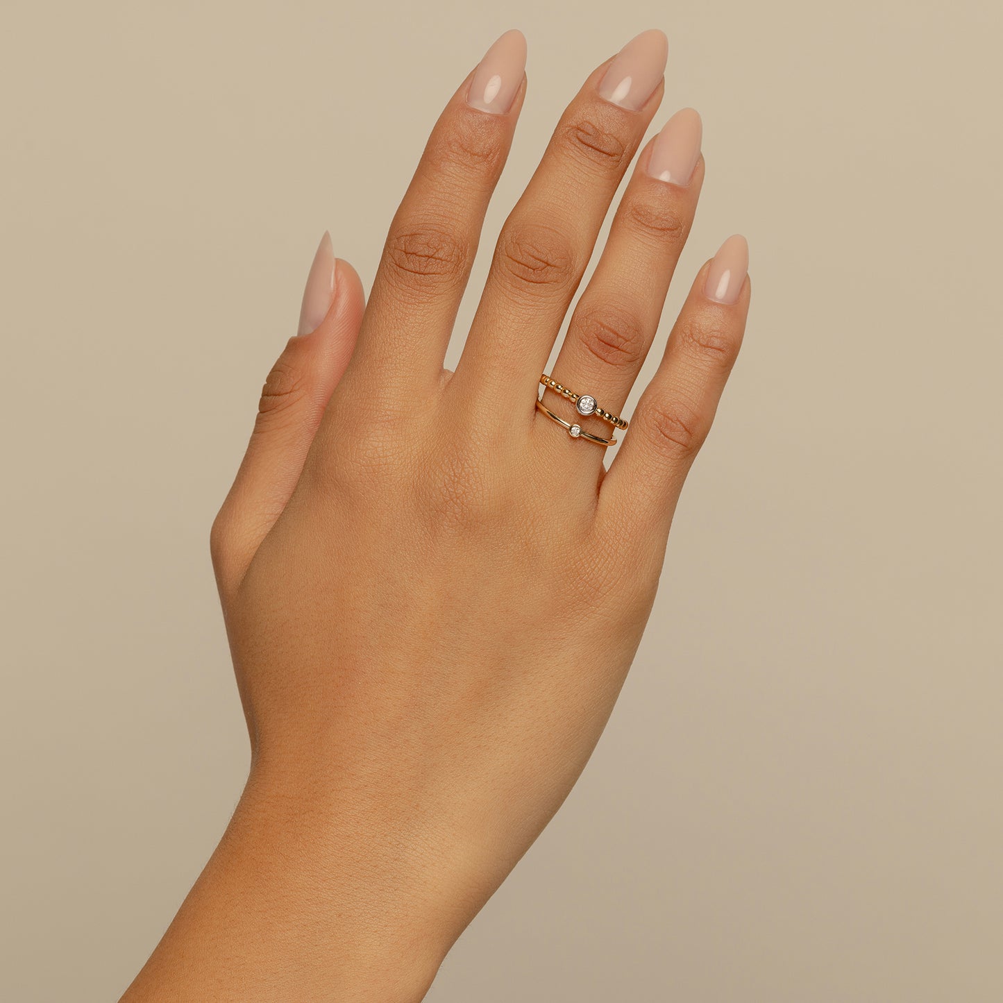 Mini Bezel Diamond Ring