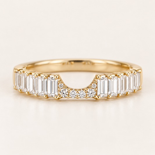 V-Curve Diamond Band