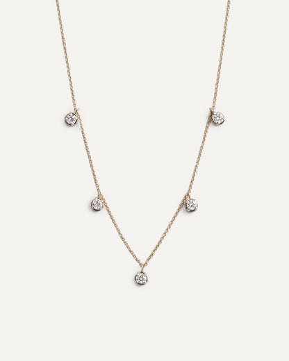 Floating station necklace