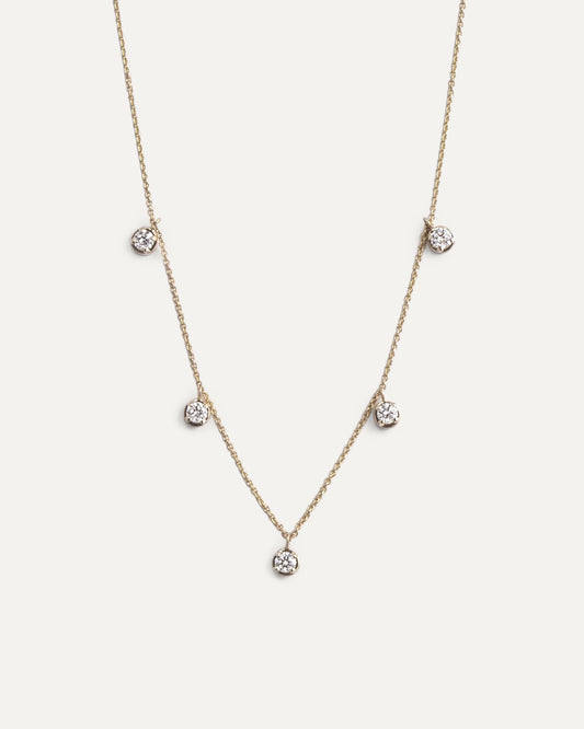 Floating station necklace