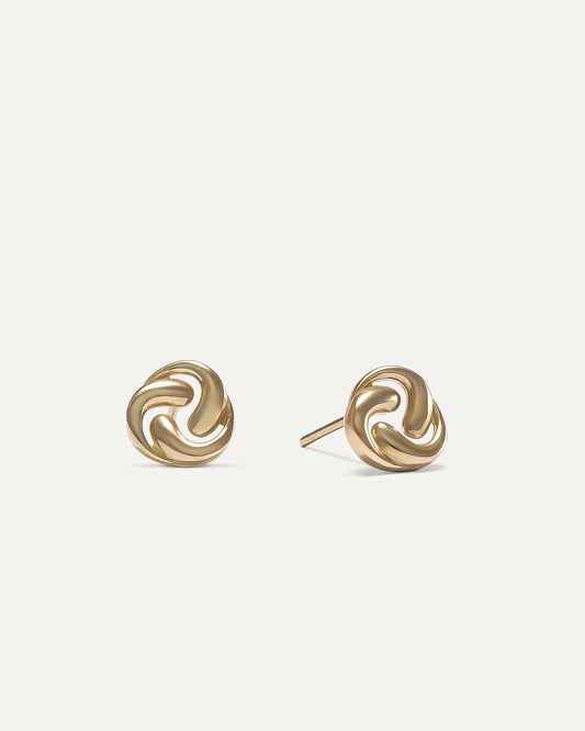 Knot stud earrings