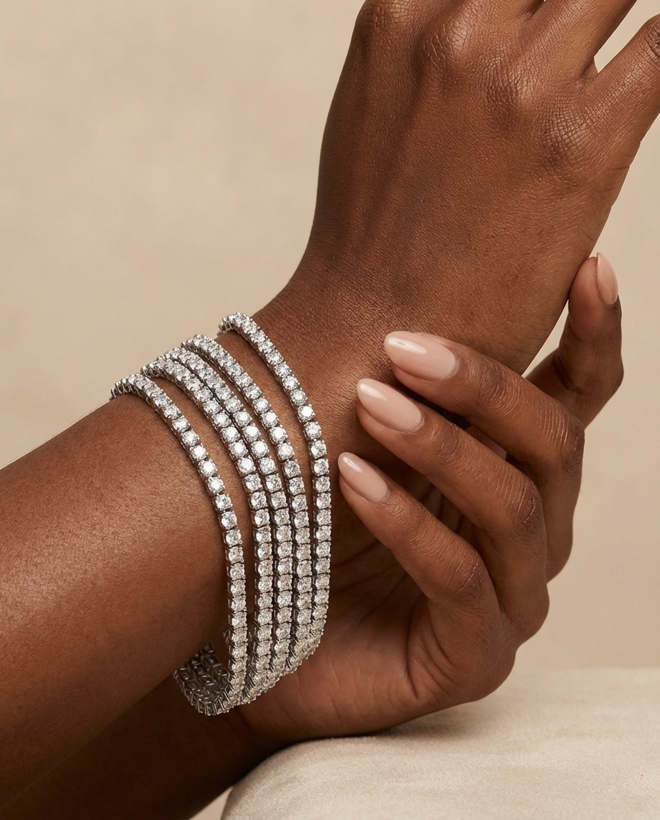 Bracelet tennis à diamants
