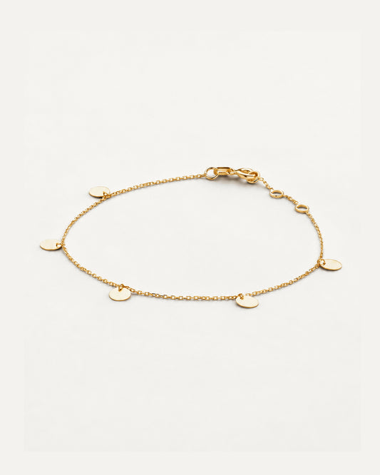 Discs Bracelet in 14K Yellow Gold