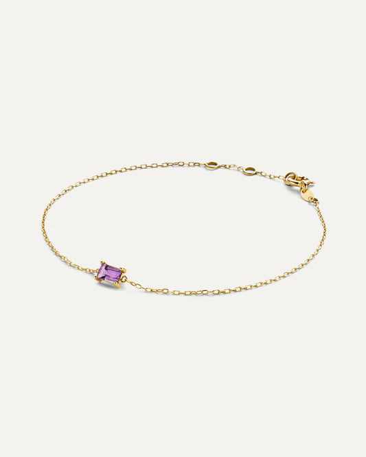Medina Amethyst Bracelet in 14K Yellow Gold