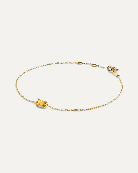 Medina Citrine Bracelet in 14K Yellow Gold