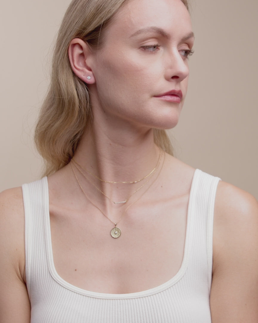 Single line necklaces diamond shop