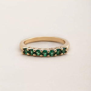 The 7 Emerald Stones Ring